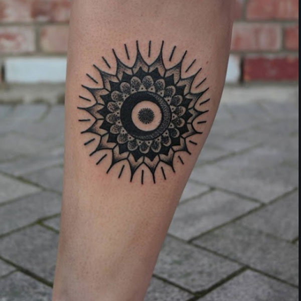 Top best Mandala moon and sun tattoo 