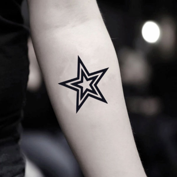 Dashing Tribal Star tattoo