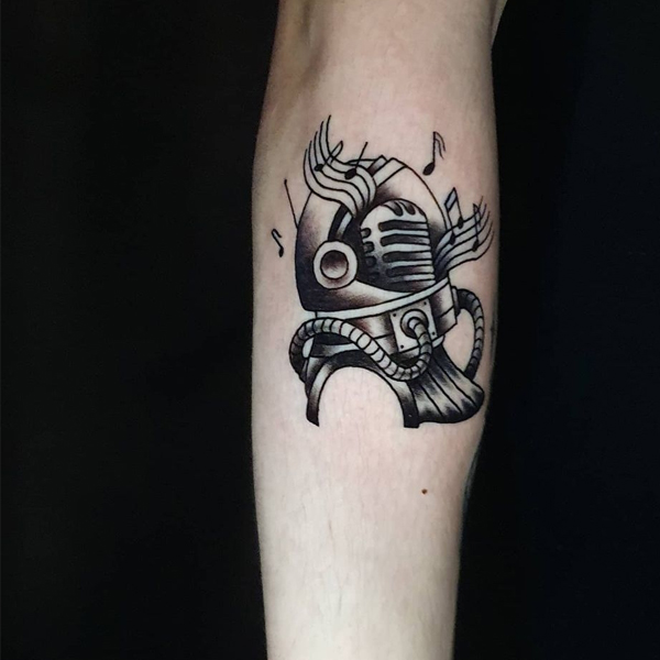 Stunning Spaceman mike tattoo