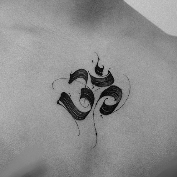 Fabulous calligraphy art om design tattoo