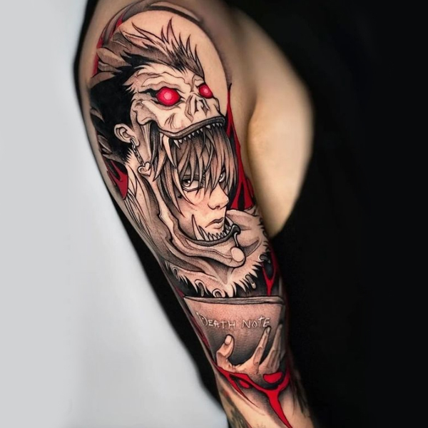  Death Note Bicep tattoo