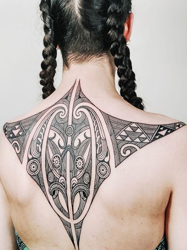 Fantastic Maori design for the back