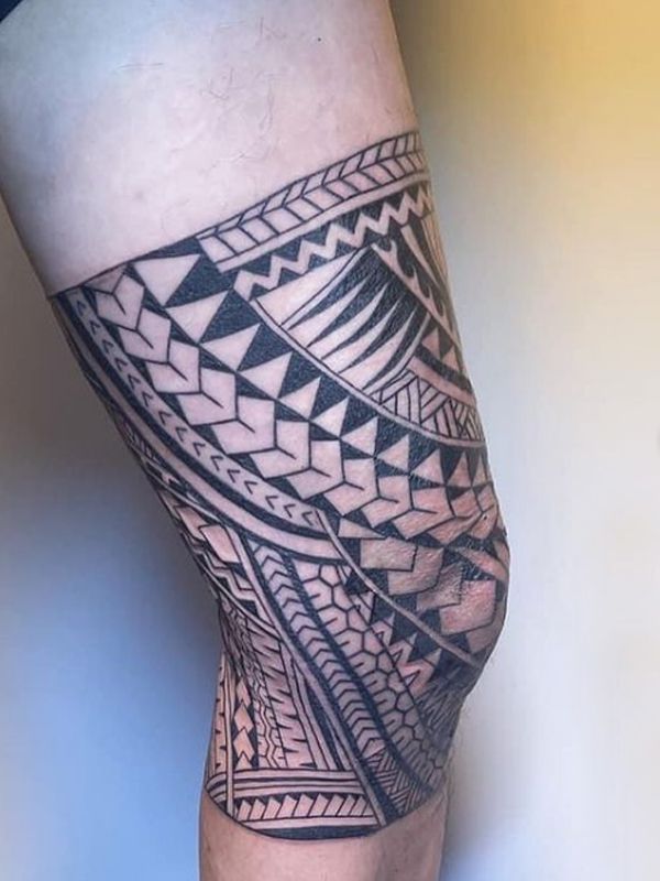 Remarkable Maori tribe tattoo For thigh