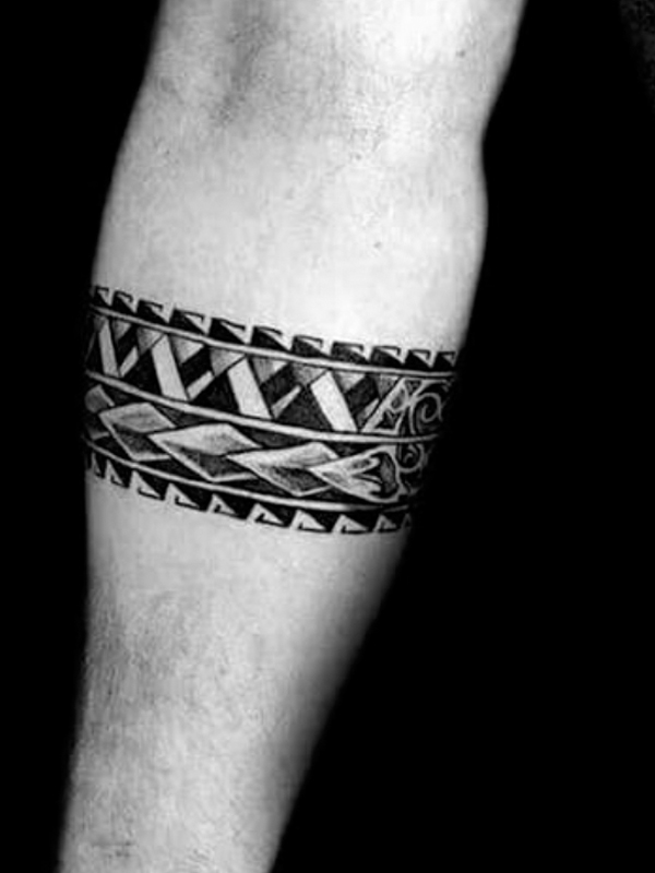  Cool Tribal armband tattoo design