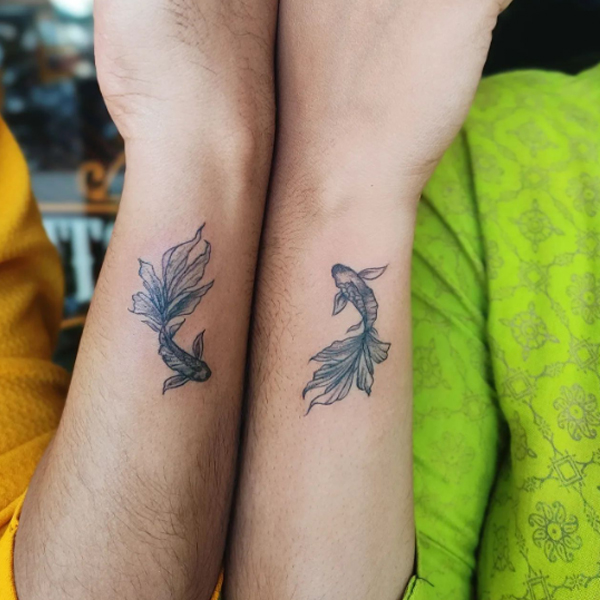 Koi fish - good luck matching tattoo
