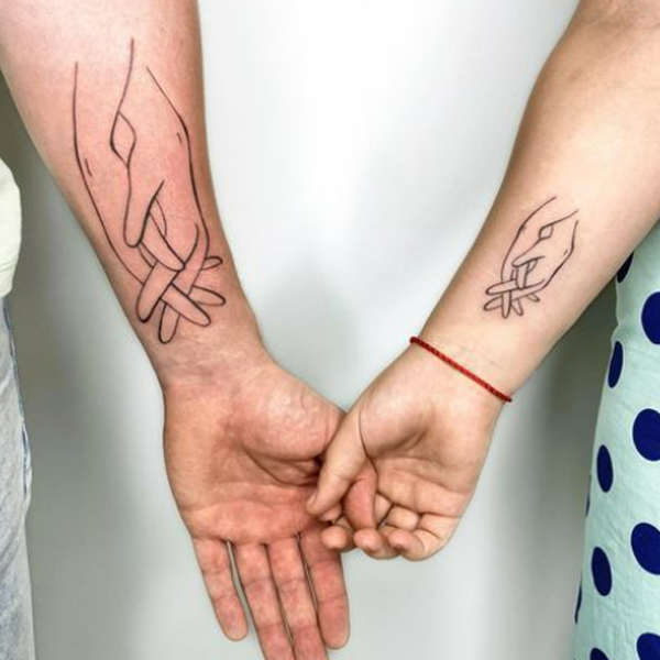 Stay forever hand tattoo design