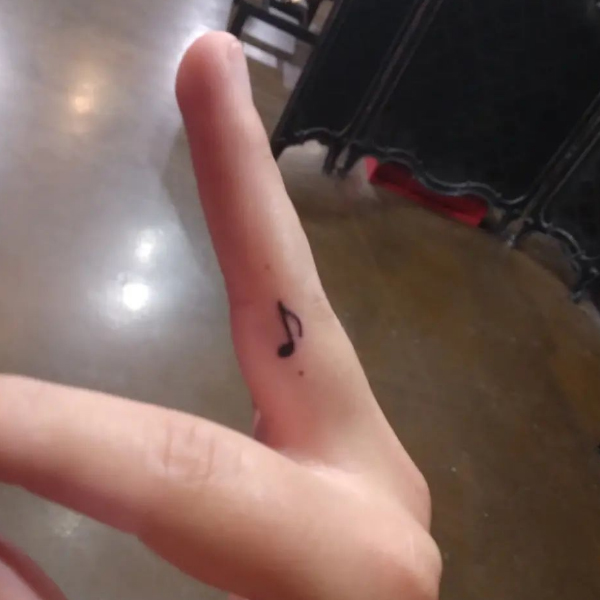 Tiny musical symbol for music lovers