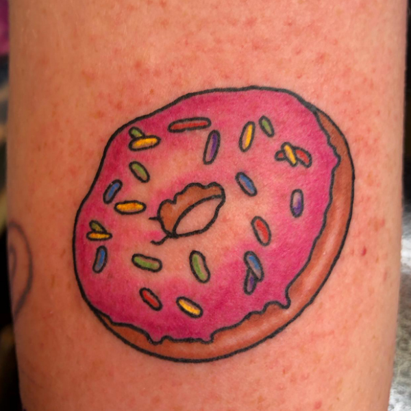  artful doughnut tattoo