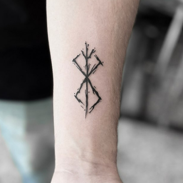 Classy viking north tattoo symbol