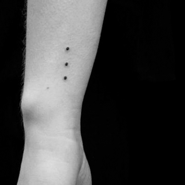  Divine Three dots tattoo for continuing the journey