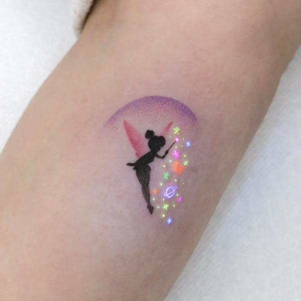 Majestic UV ink fairy tattoo design