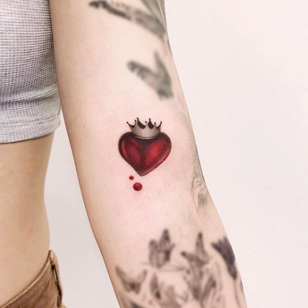 Stunning Kingdom heart tattoo 