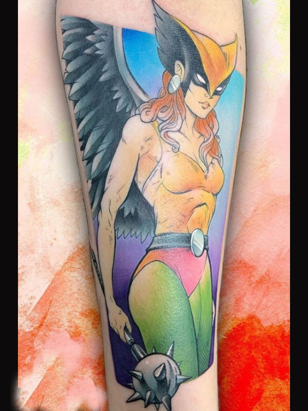 Beautiful Hawkgirl tattoo