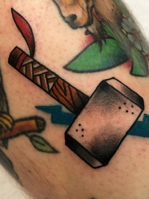 Trendy Thor's Strome breaker weapon tattoo