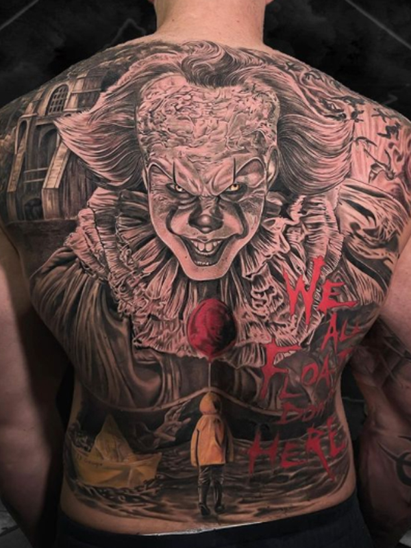 Attractive realistic joker tattoo design